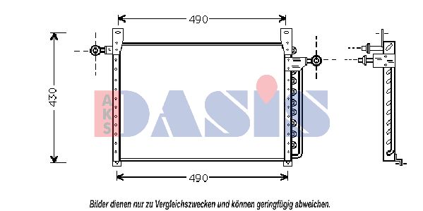 AKS DASIS Конденсатор, кондиционер 522280N